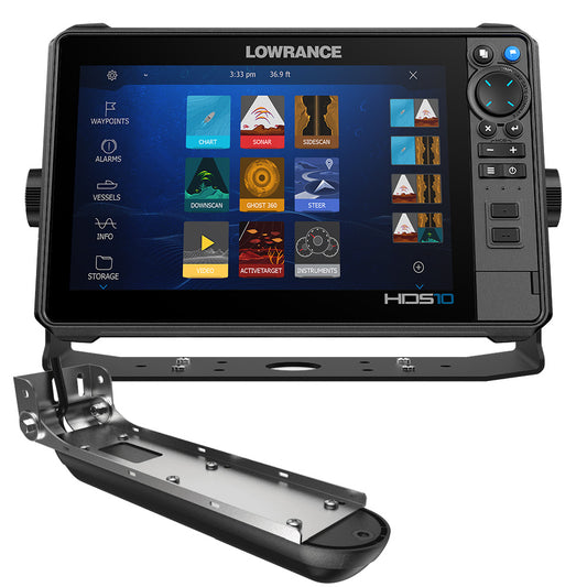 Lowrance HDS PRO 10 - w/ Preloaded C-MAP DISCOVER OnBoard  Active Imaging HD Transducer [000-15984-001]